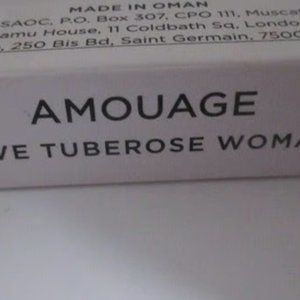 GORGEOUS! Amouage love tuberose sample